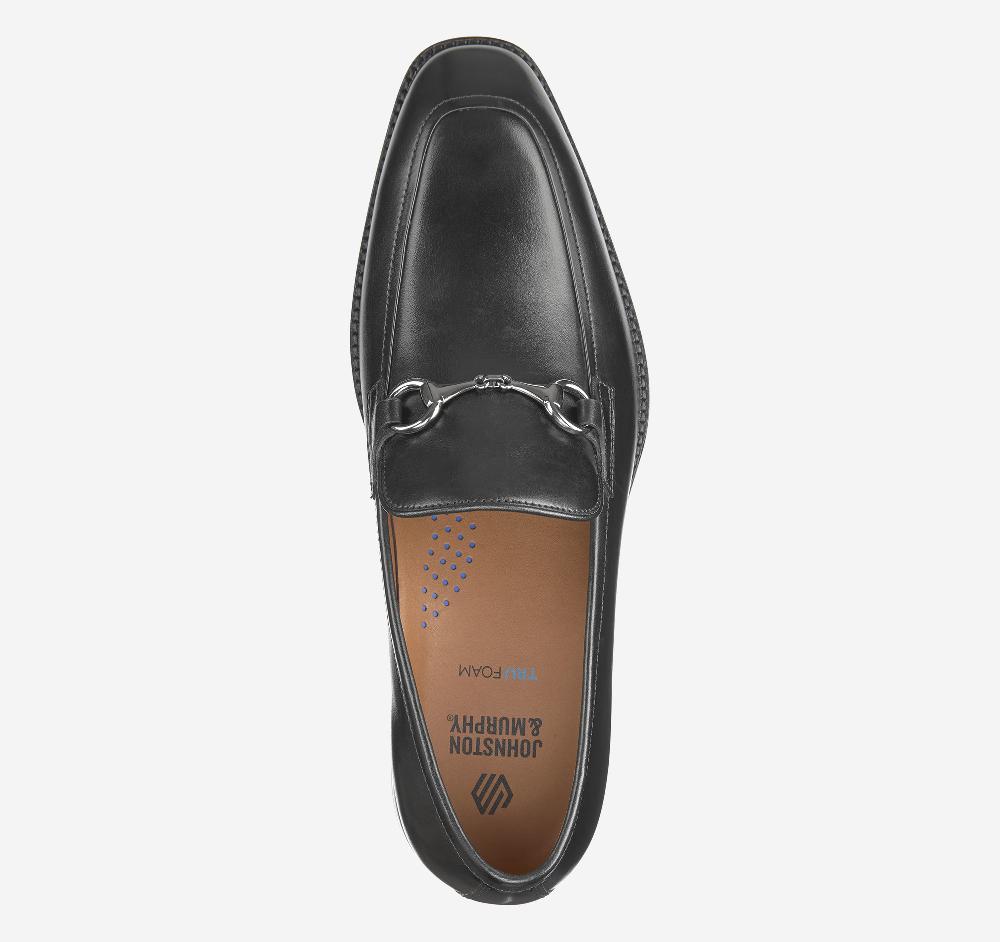 Johnston & Murphy Sullivan Bit Loafer Black Italian Calfskin