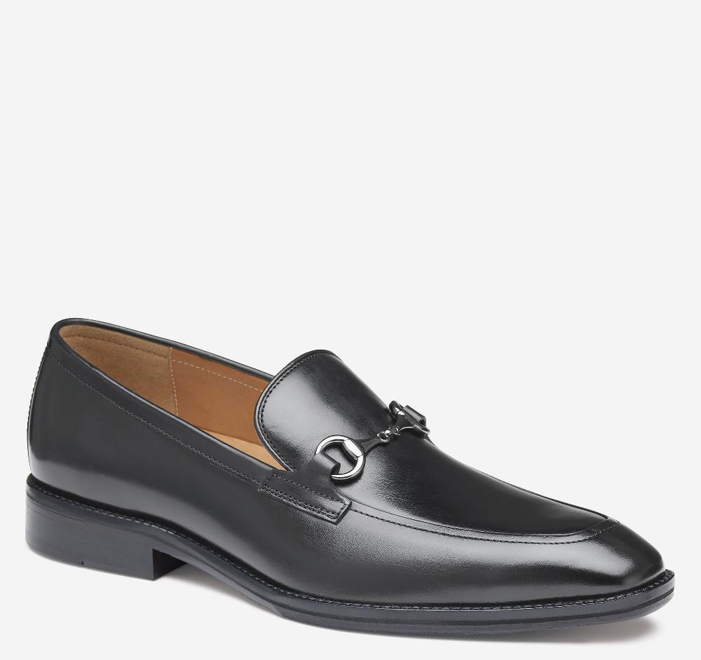 johnston & murphy Sullivan Bit Loafer Black Italian Calfskin