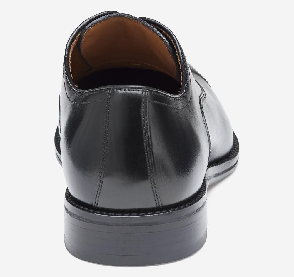Johnston & Murphy Sullivan Cap Toe Black Italian Calfskin