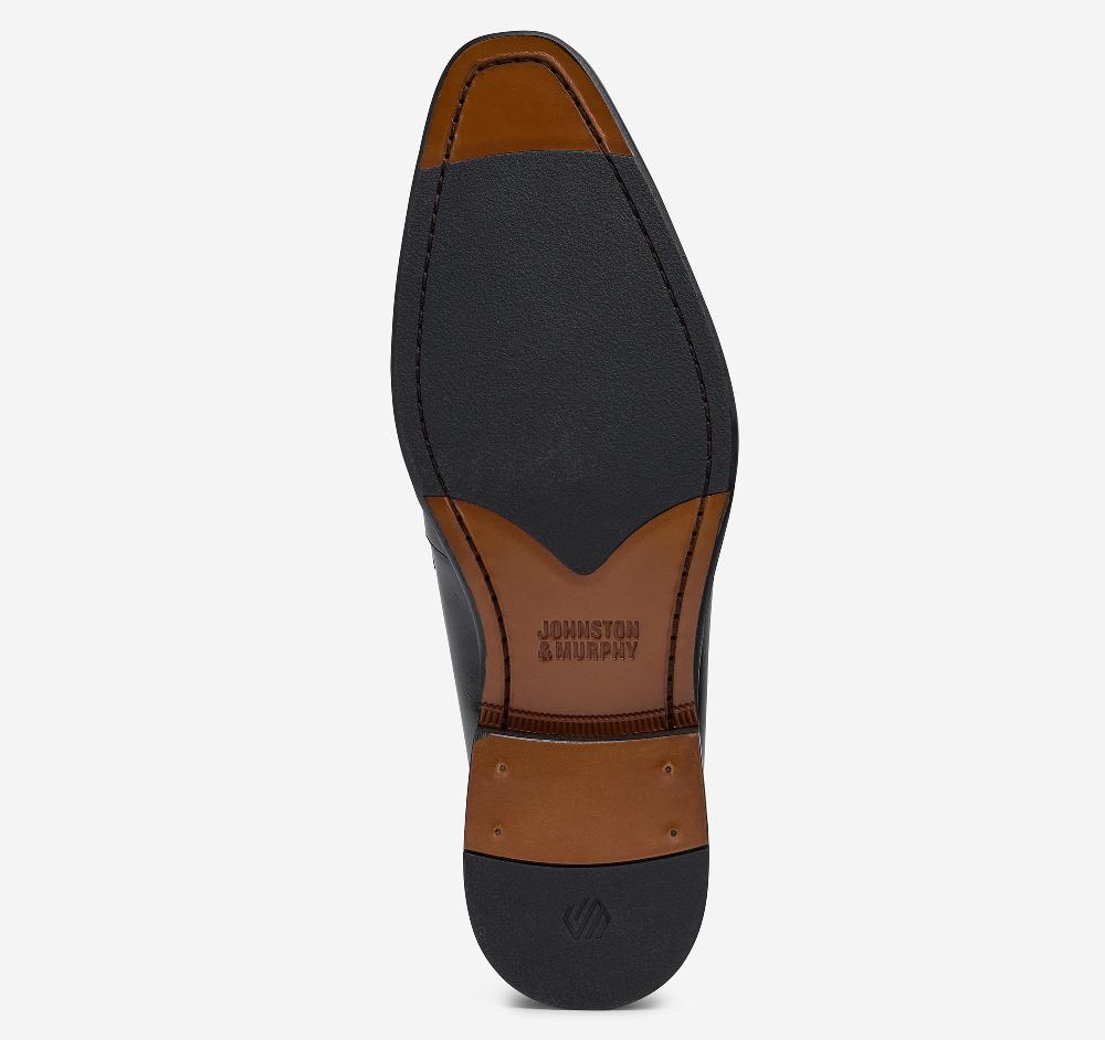 Johnston & Murphy Sullivan Cap Toe Espresso Italian Calfskin