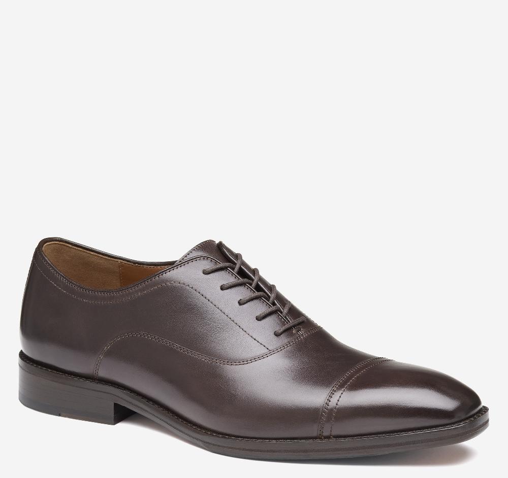 johnston & murphy Sullivan Cap Toe Espresso Italian Calfskin