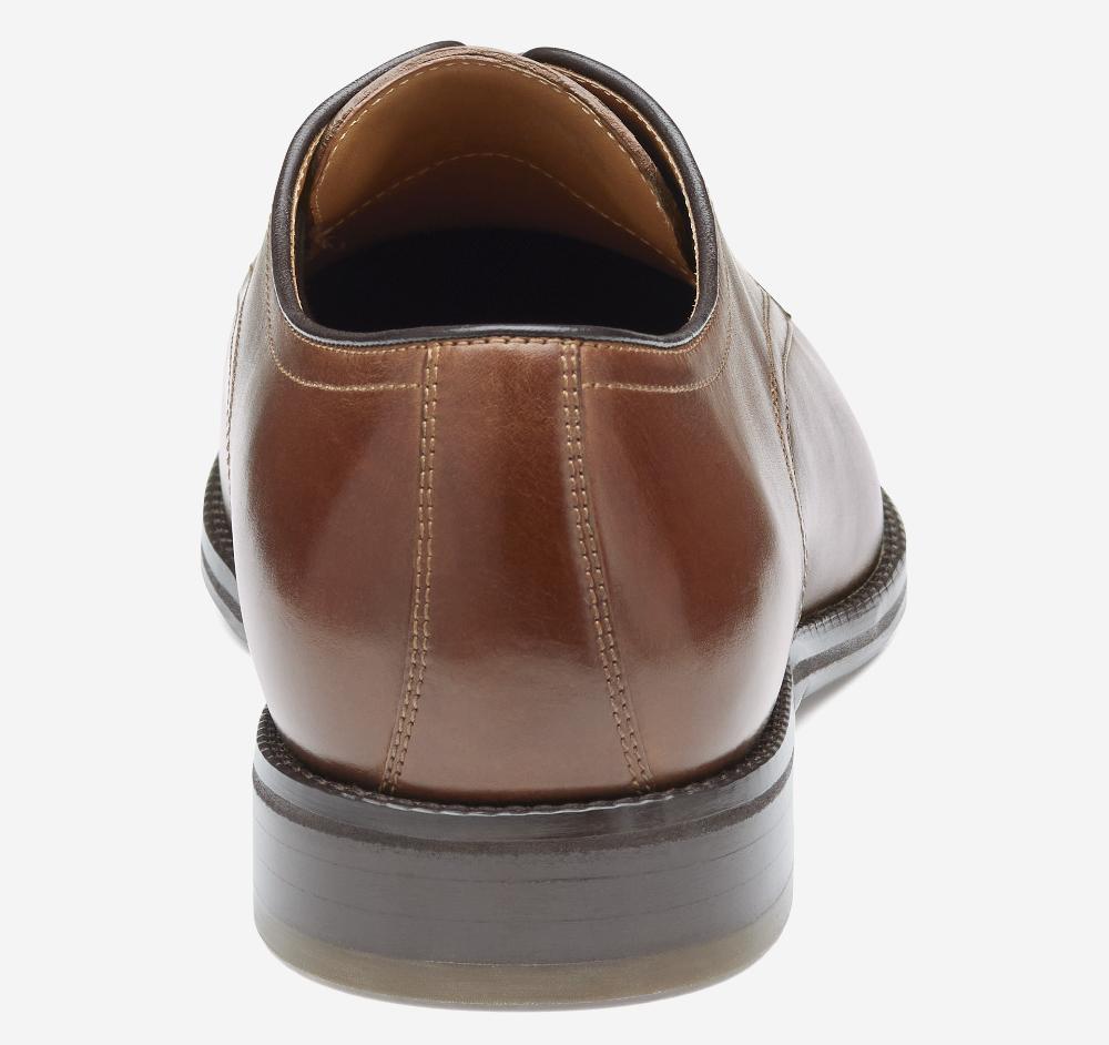 Johnston & Murphy Sullivan Plain Toe Tan Italian Calfskin