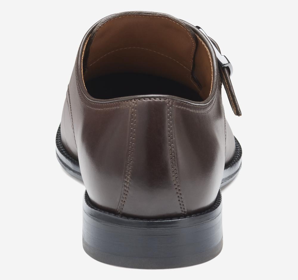 Johnston & Murphy Sullivan Single-Buckle Monk Mahogany Italian Calfskin