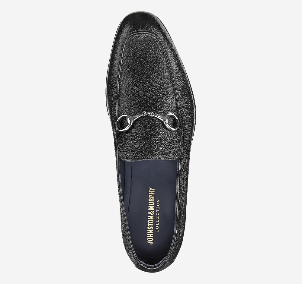 Johnston & Murphy Taylor Bit Loafer Black Italian Calfskin