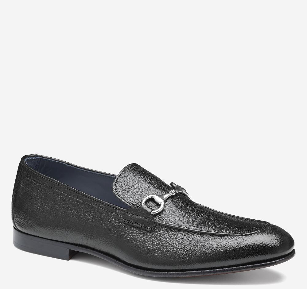 johnston & murphy Taylor Bit Loafer Black Italian Calfskin