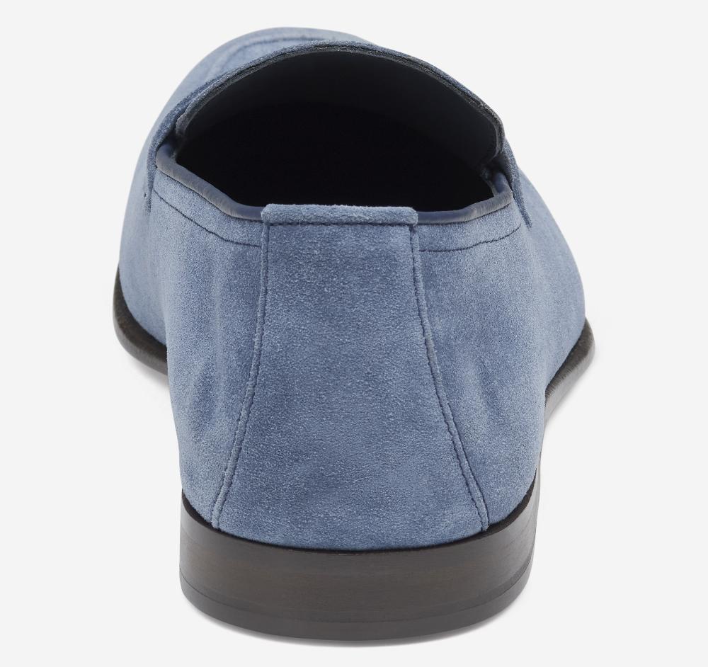 Johnston & Murphy Taylor Penny Loafer Denim Italian Suede
