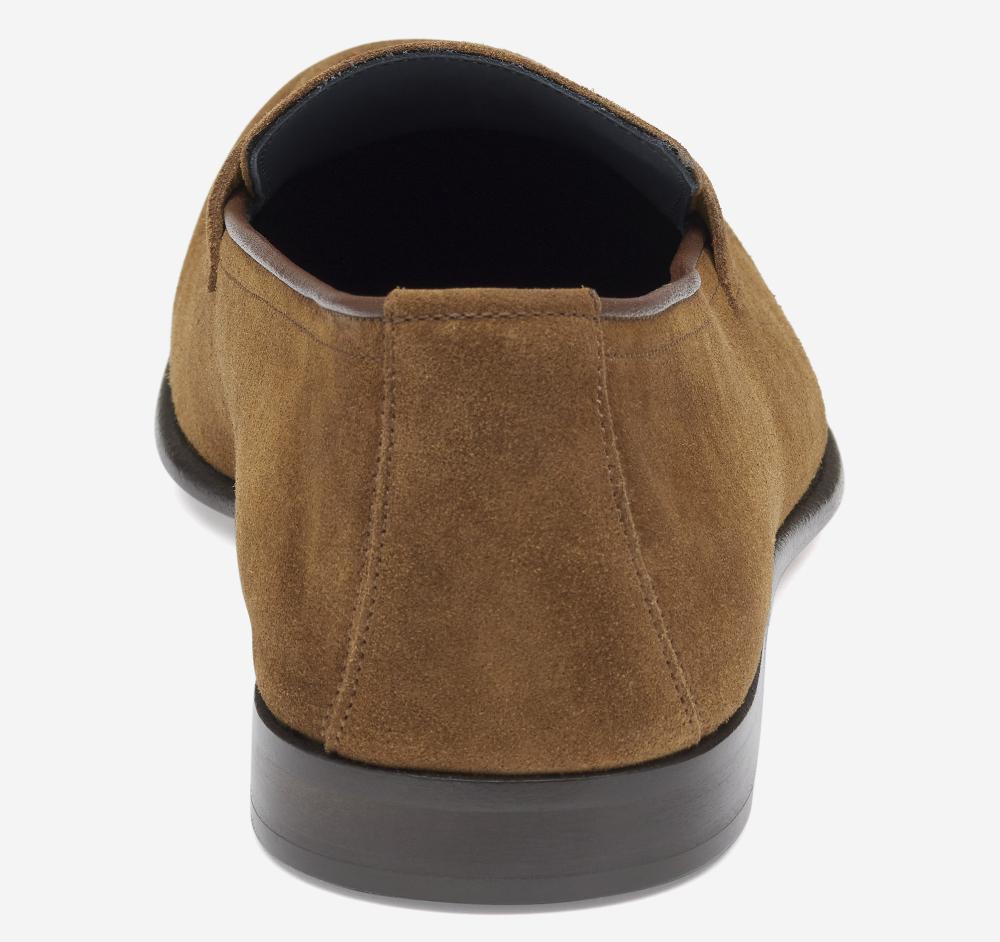 Johnston & Murphy Taylor Penny Loafer Snuff Italian Suede