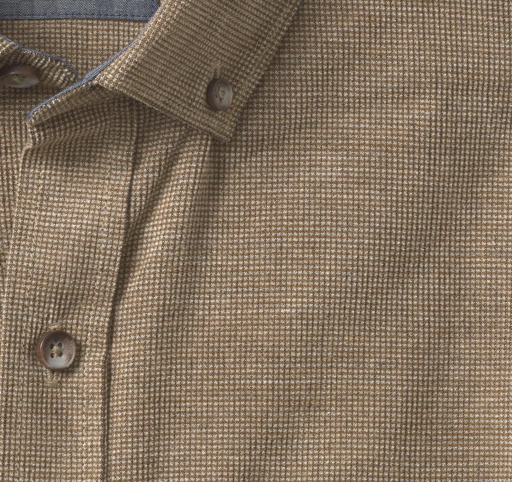 Johnston & Murphy Textured Corduroy Shirt Brown Textured