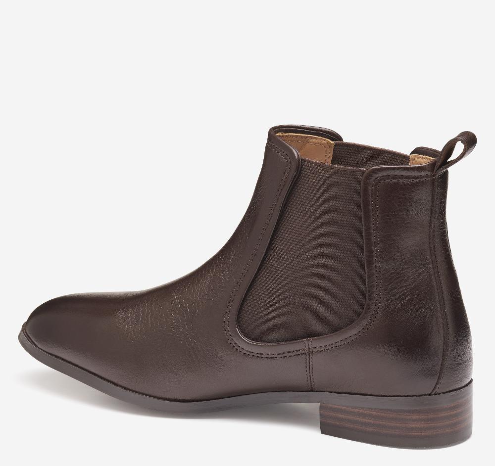 Johnston & Murphy Tinsley Chelsea Bootie Dark Brown Calfskin