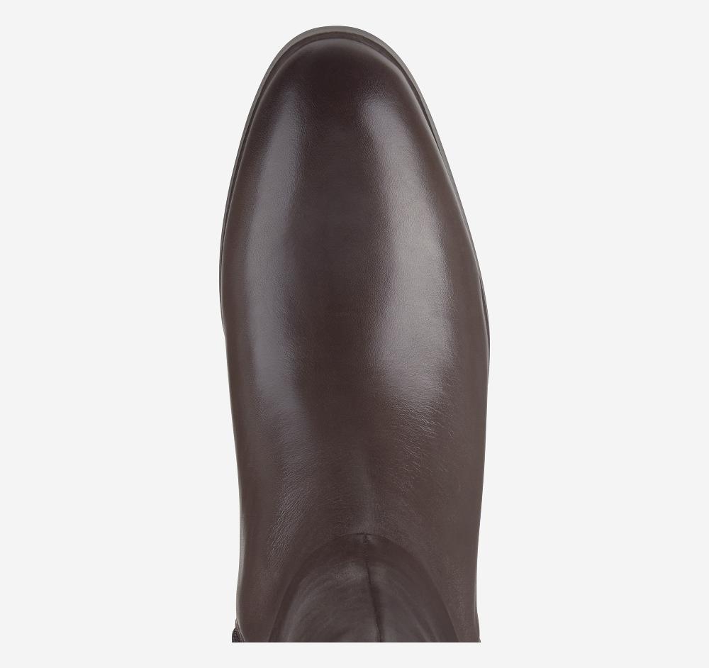 Johnston & Murphy Tinsley Riding Boot Dark Brown Calfskin