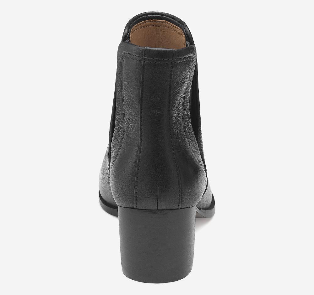 Johnston & Murphy Trista Chelsea Black Italian Calfskin