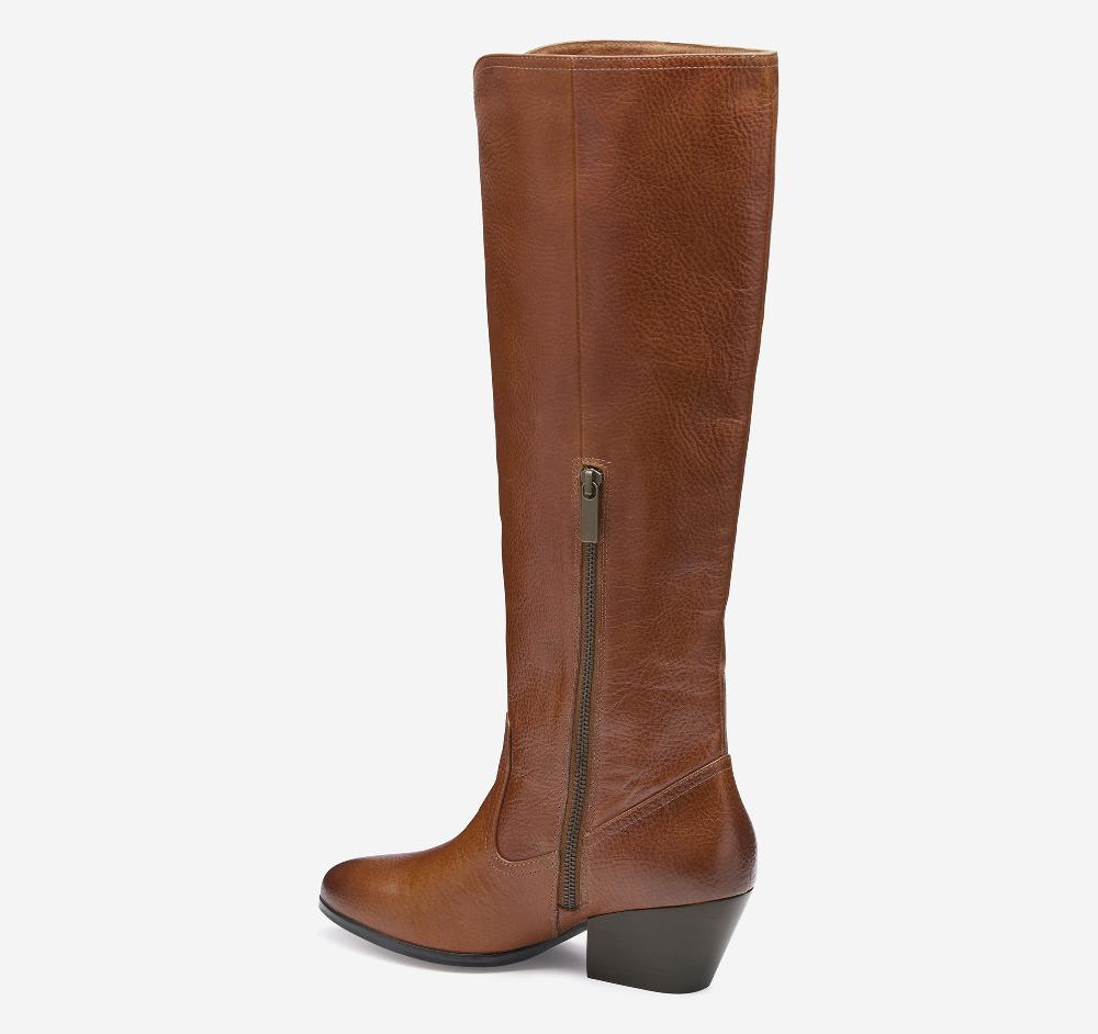 Johnston & Murphy Tristen Tall Boot Cognac Full Grain