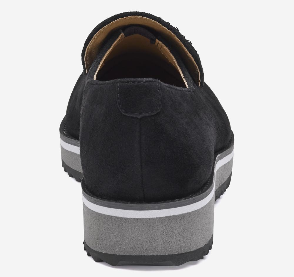 Johnston & Murphy Ulyssa Studded Loafer Black Kid Suede