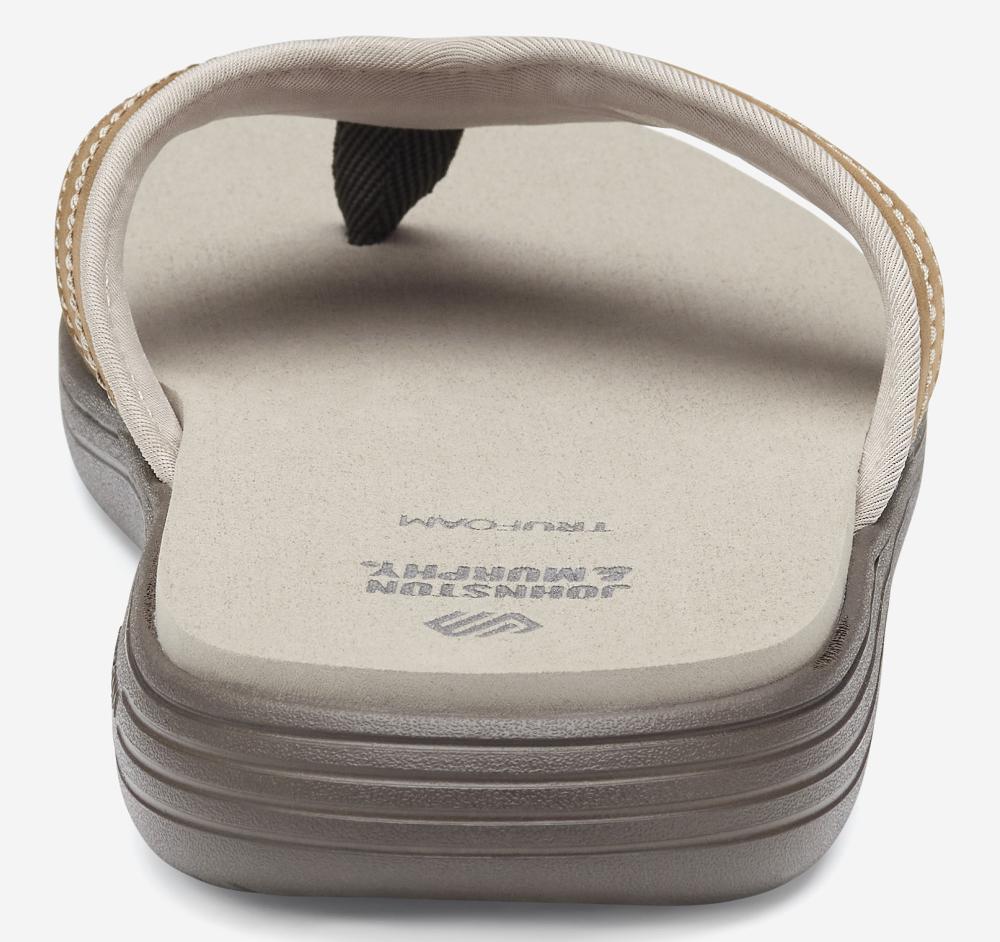 Johnston & Murphy Upton Flip-Flop Brown Oiled Full Grain