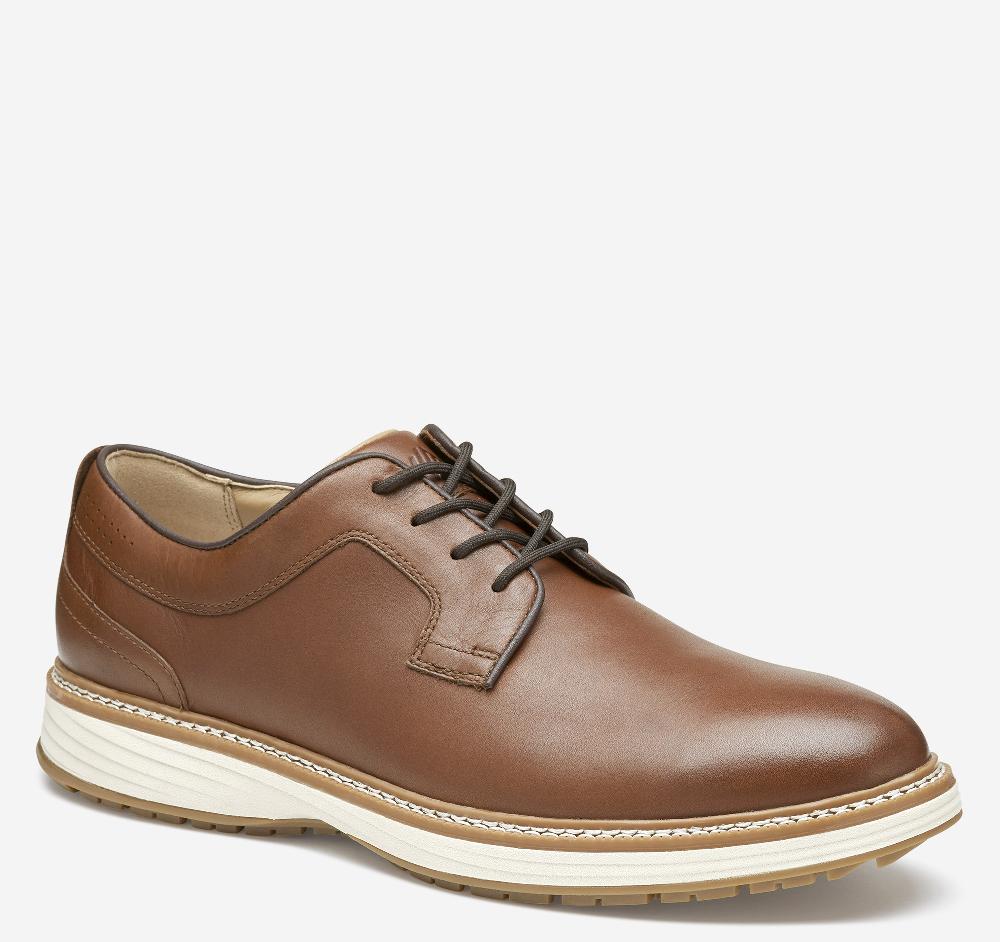 johnston & murphy Upton GL1 Luxe Hybrid Tan Waterproof Full Grain johnston & murphy Upton GL1 Luxe Hybrid Tan Waterproof Full Grain