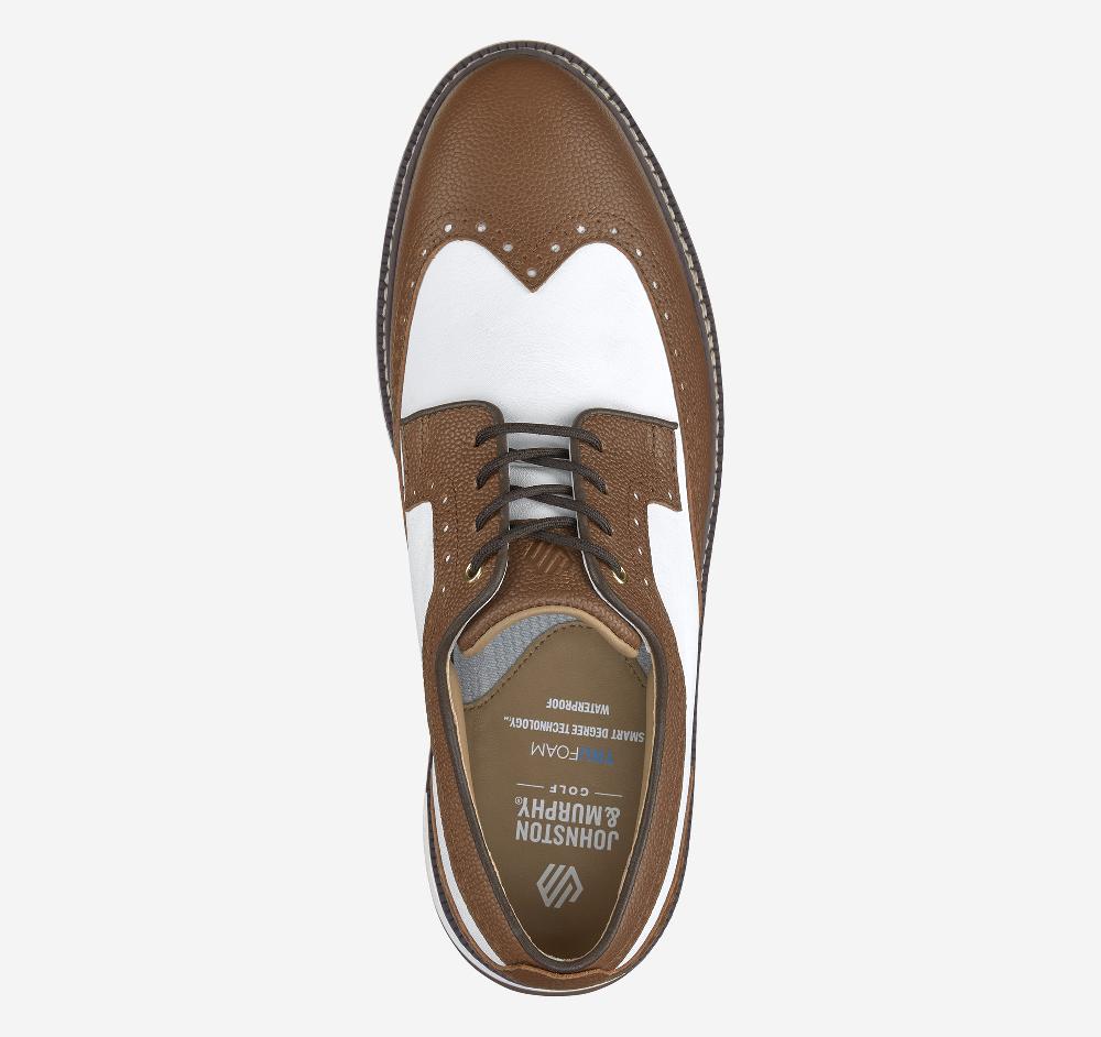 Johnston & Murphy Upton GL3 Luxe Hybrid Tan/White Waterproof Scotch Grain