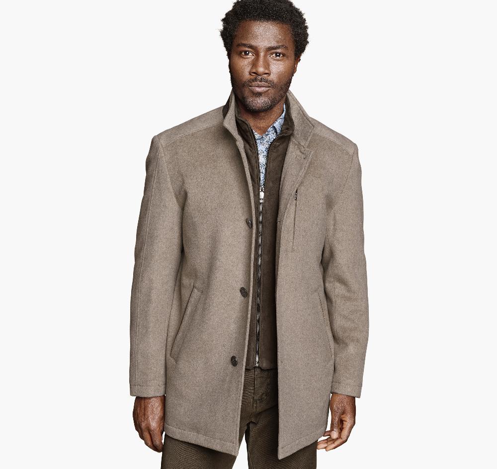Johnston & Murphy Upton Luxe 175th Anniversary Car Coat Barley