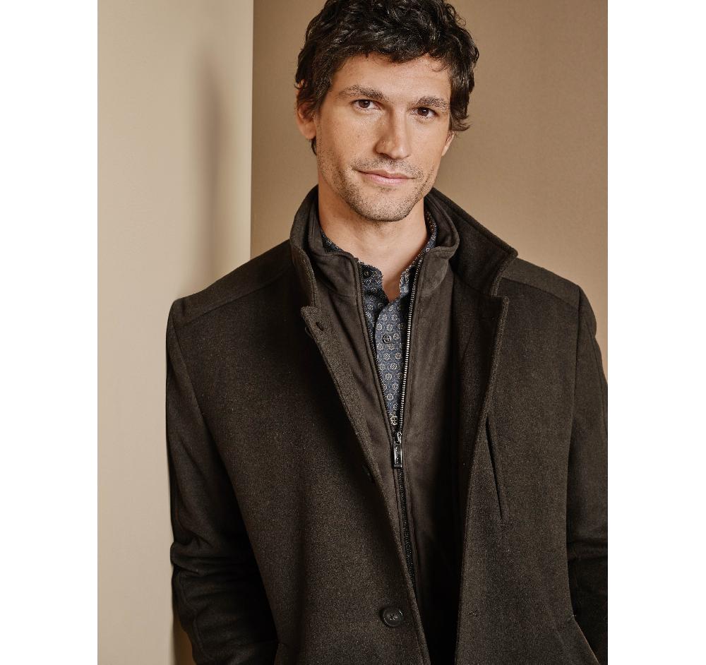 Johnston & Murphy Upton Luxe 175th Anniversary Car Coat Loden