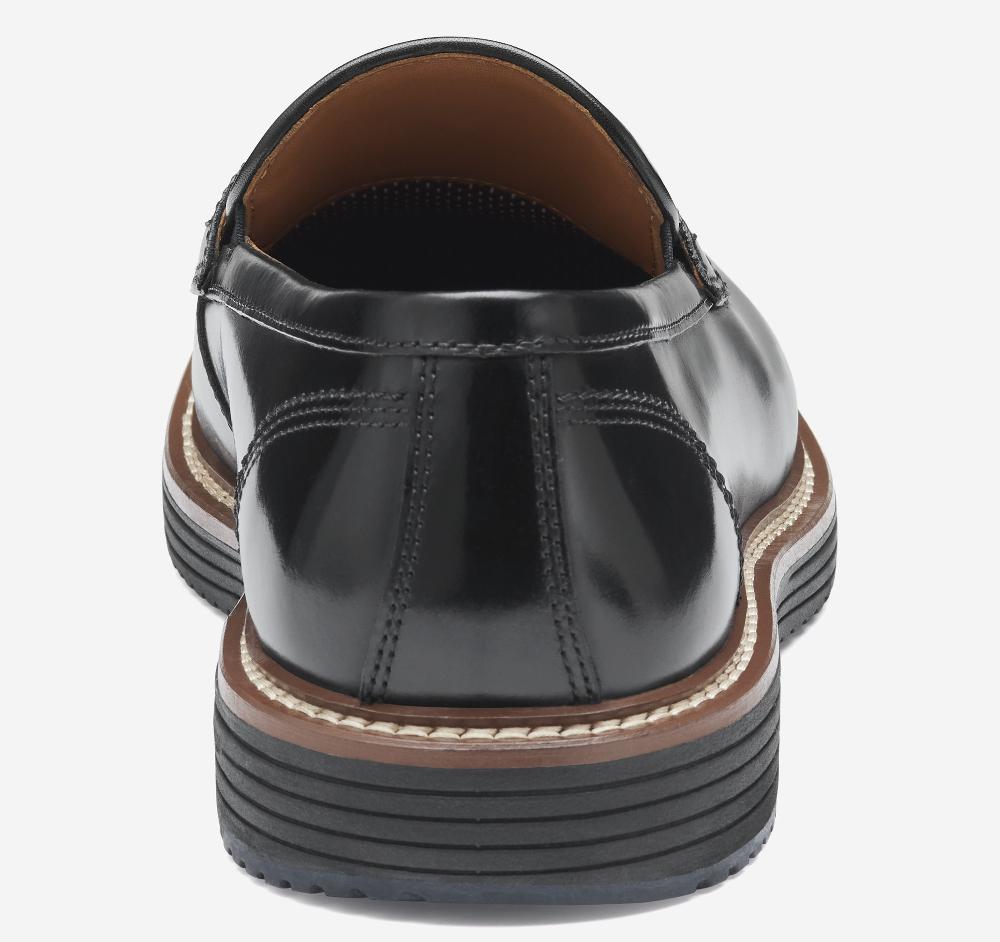 Johnston & Murphy Upton Penny Loafer Black Full Grain