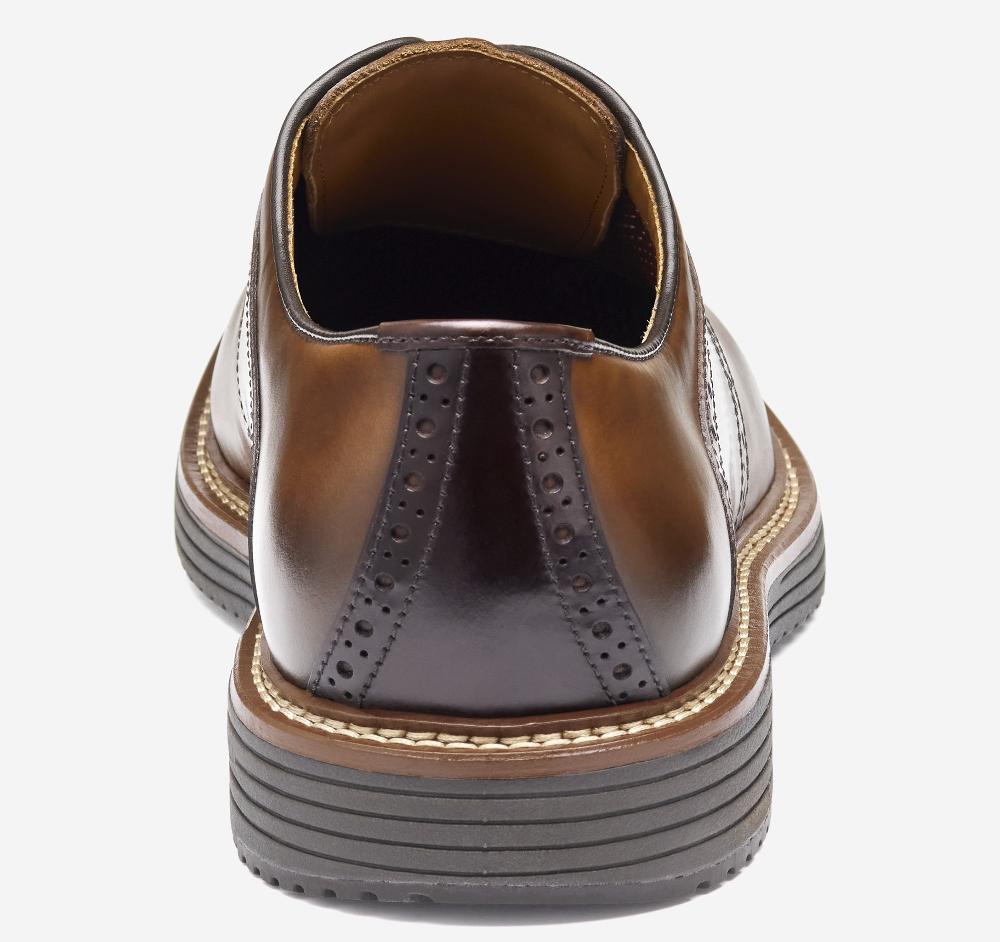 Johnston & Murphy Upton Saddle Tan/Mahogany Full Grain