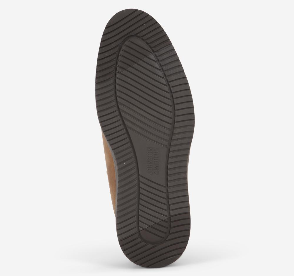 Johnston & Murphy Upton Shearling Clog Brown Oiled Full Grain Leather/Shearling