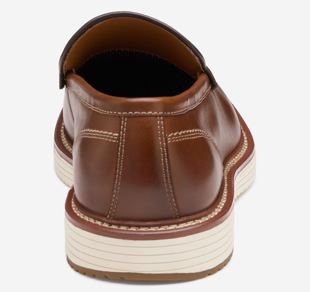 Johnston & Murphy Upton Venetian Loafer Tan Full Grain