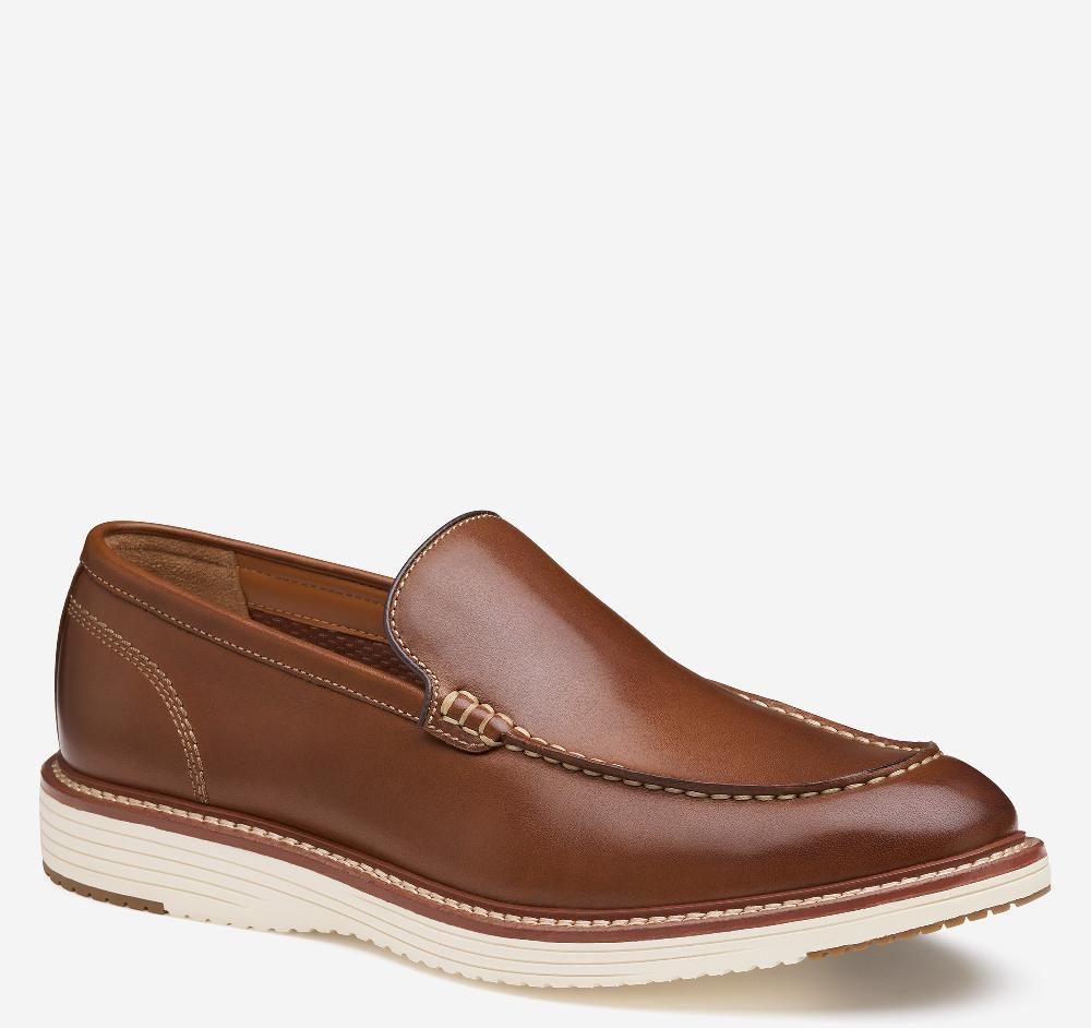 johnston & murphy Upton Venetian Loafer Tan Full Grain