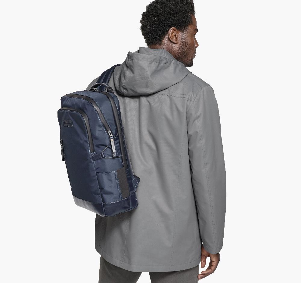 Johnston & Murphy Upton Water-Resistant Raincoat Gray