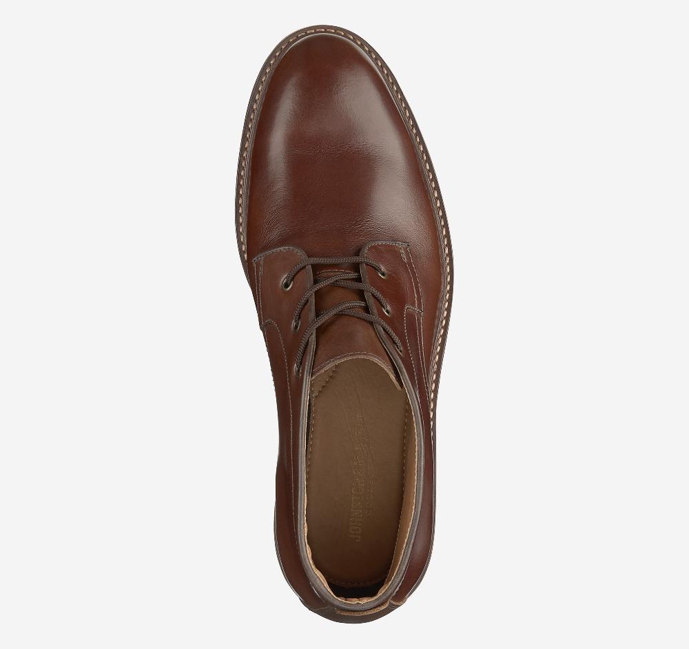 Johnston & Murphy Welch Chukka Boot Brandy American Full Grain