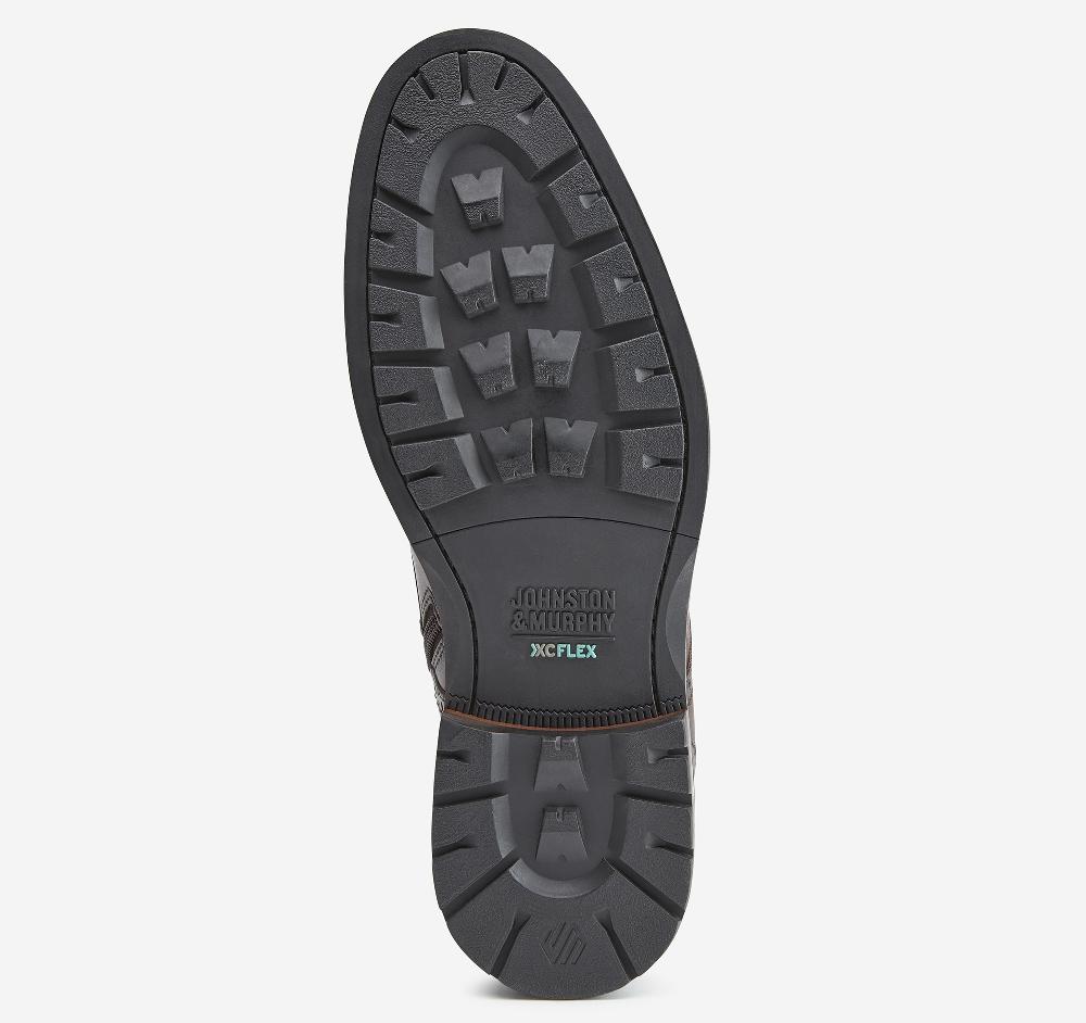 Johnston & Murphy XC Flex® Connelly Shearling Boot Mahogany Full Grain