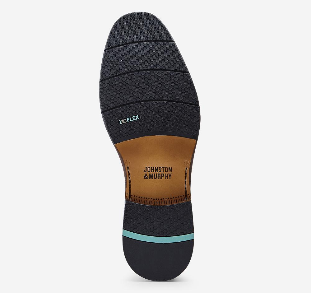 Johnston & Murphy XC Flex® Raleigh Cap Toe Shearling Boot Mahogany Full Grain/Shearling