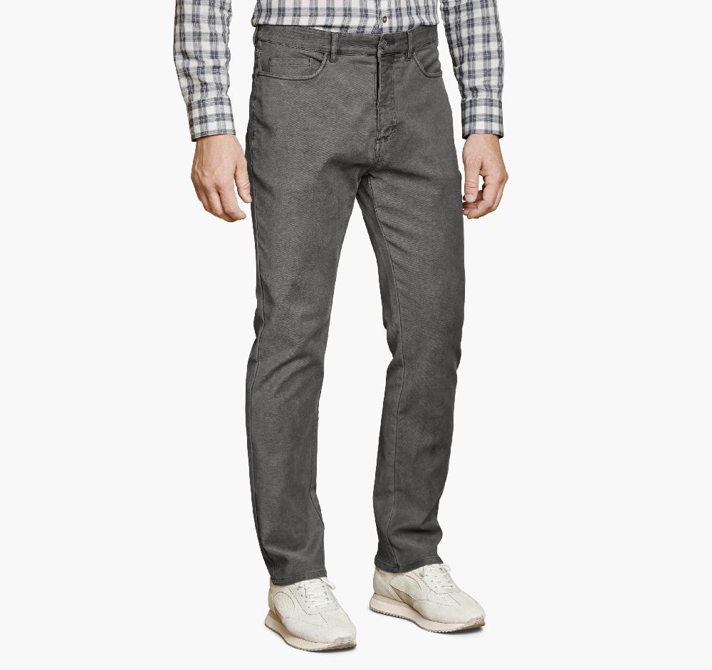 johnston & murphy XC Flex® Stretch Five-Pocket Pants Gray