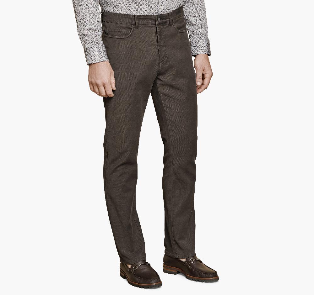 johnston & murphy XC Flex® Stretch Five-Pocket Pants Olive