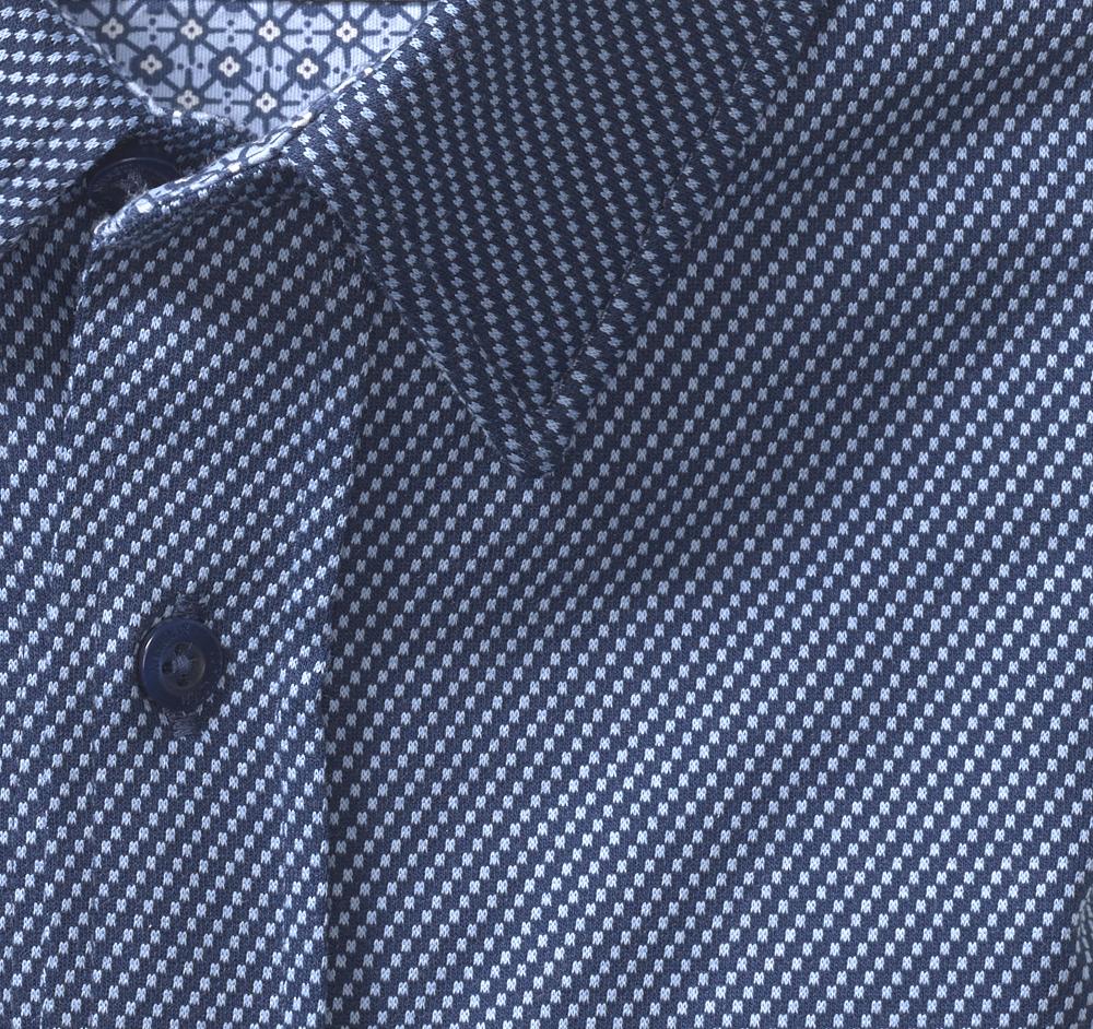 Johnston & Murphy XC Flex® Stretch Long-Sleeve Shirt Navy Small Box