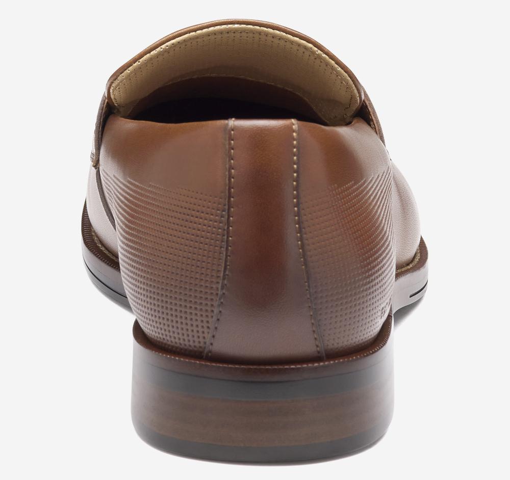 Johnston & Murphy XC+™ Copley Penny Loafer Cognac Waterproof Full Grain Leather