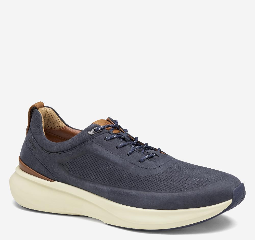 johnston & murphy XC+™ Declan U-Throat Navy Waterproof Nubuck