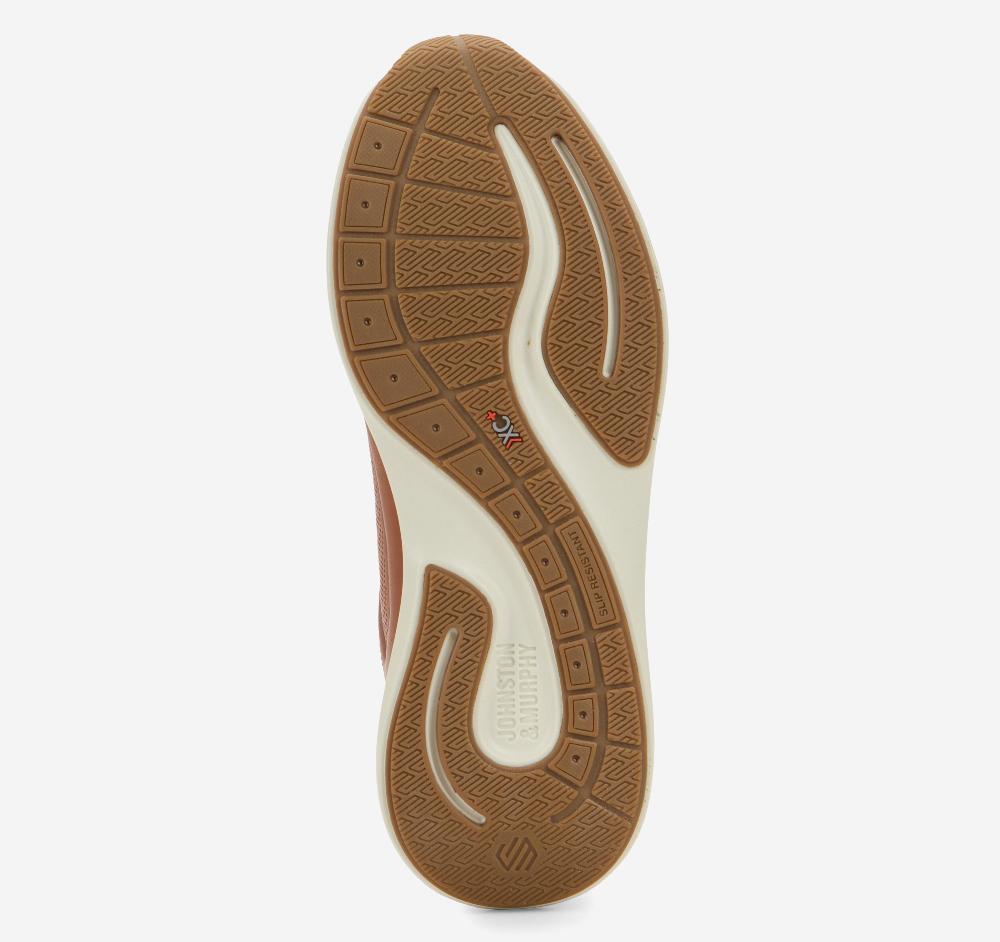 Johnston & Murphy XC+™ Declan U-Throat Tan Waterproof Full Grain Leather