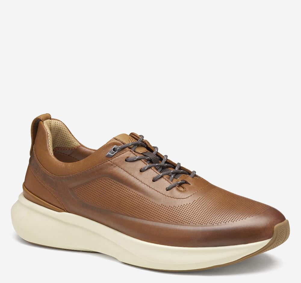 johnston & murphy XC+™ Declan U-Throat Tan Waterproof Full Grain Leather