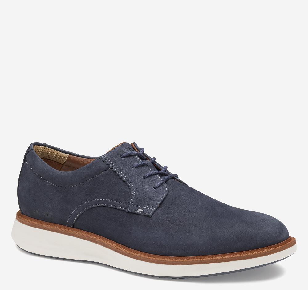 johnston & murphy XC+™ Parker Plain Toe Navy Waterproof Nubuck