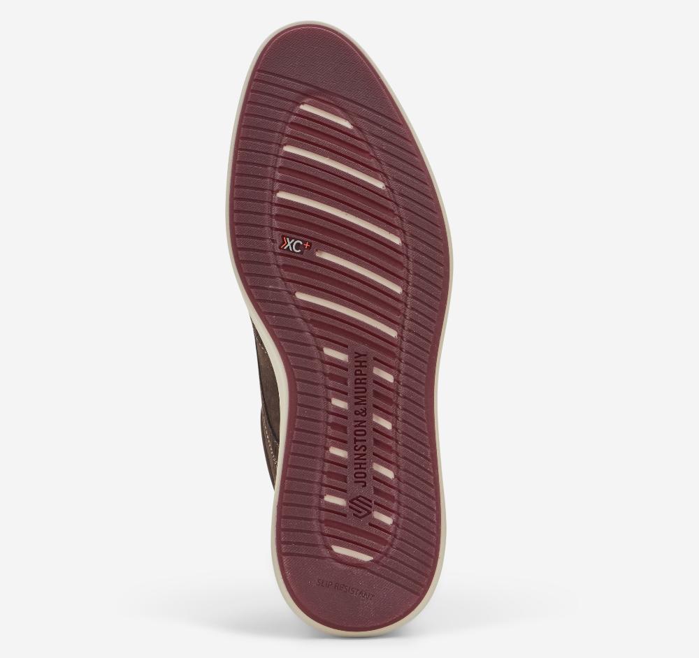 Johnston & Murphy XC+™ Parker Wingtip Brown Waterpoof Nubuck