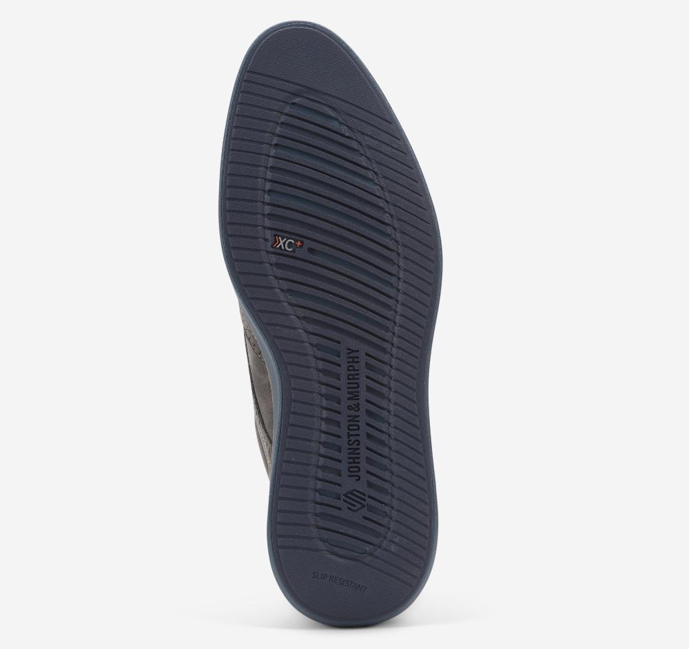 Johnston & Murphy XC+™ Parker Wingtip Gray Waterproof Nubuck