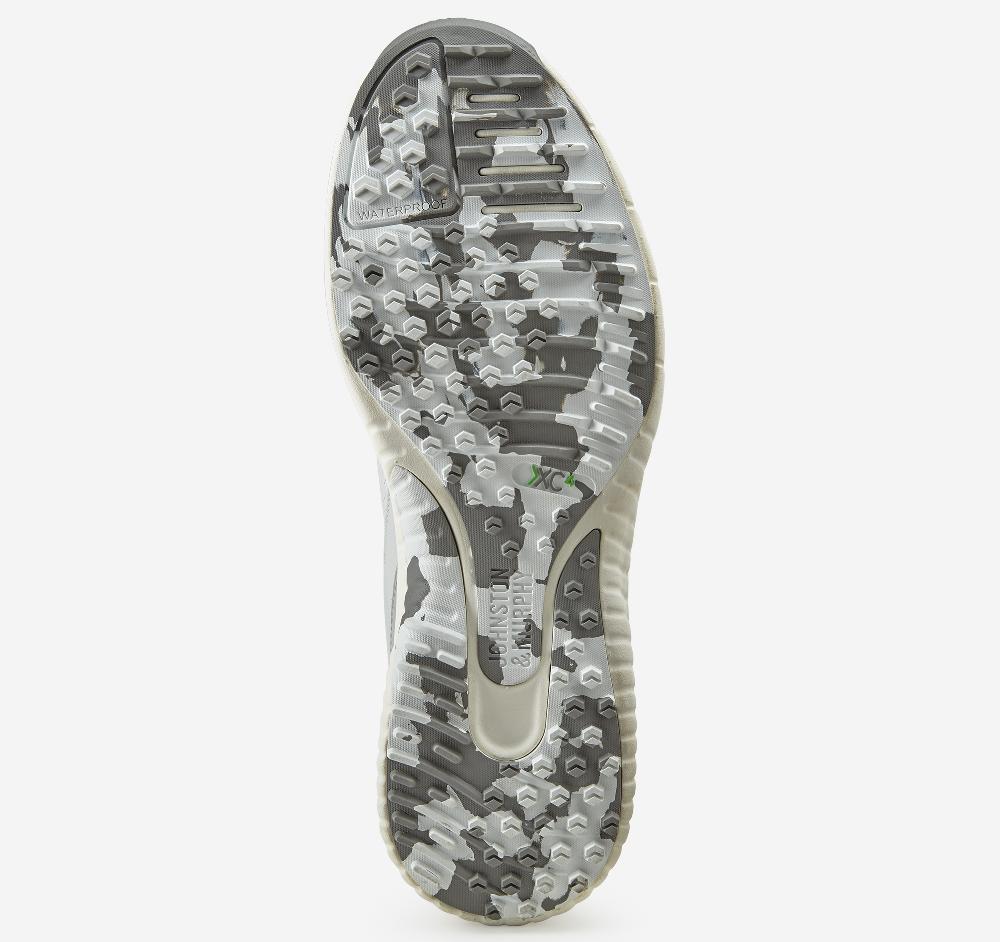 Johnston & Murphy XC4® H1-Luxe Hybrid White/Gray Full Grain