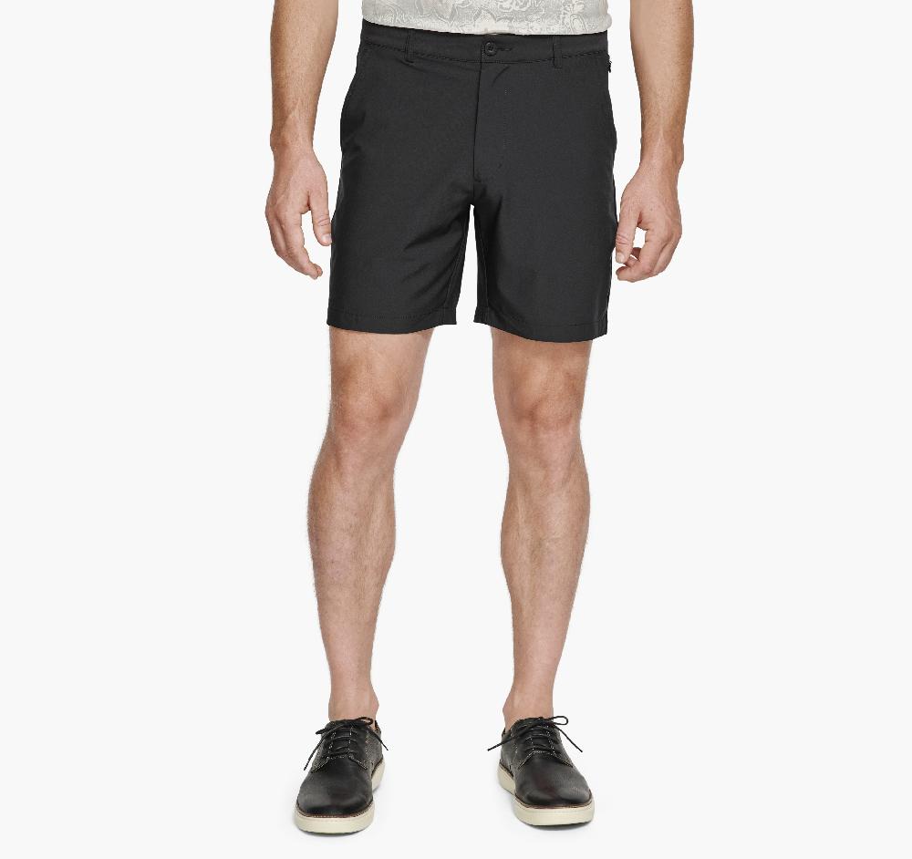 johnston & murphy XC4® Performance Flat-Front 7" Shorts Black