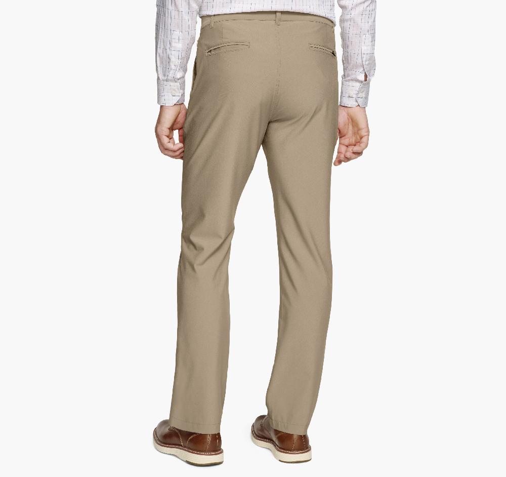 Johnston & Murphy XC4® Performance Flat-Front Pants Khaki