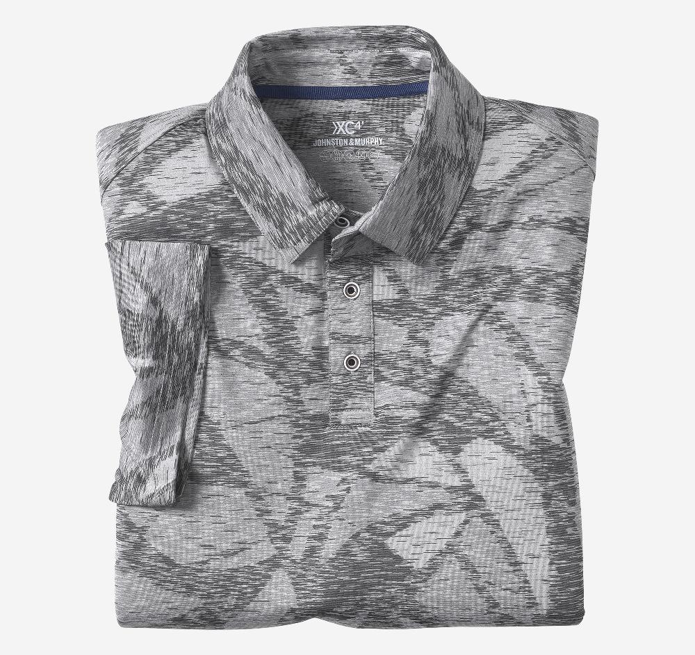 Johnston & Murphy XC4® Performance Polo Charcoal Large Geo