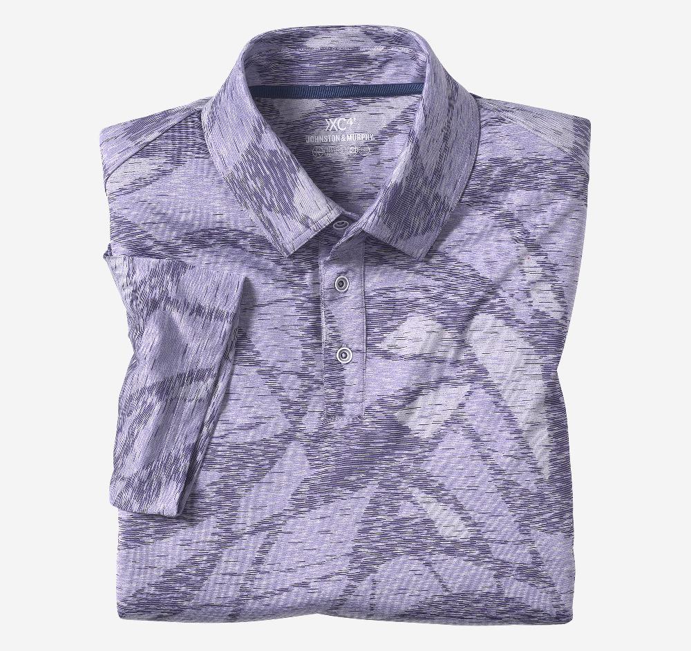 Johnston & Murphy XC4® Performance Polo Purple Large Geo