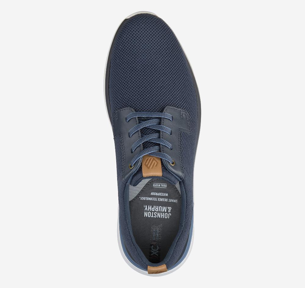 Johnston & Murphy XC4® Prentiss 2 Knit Plain Toe Navy Knit