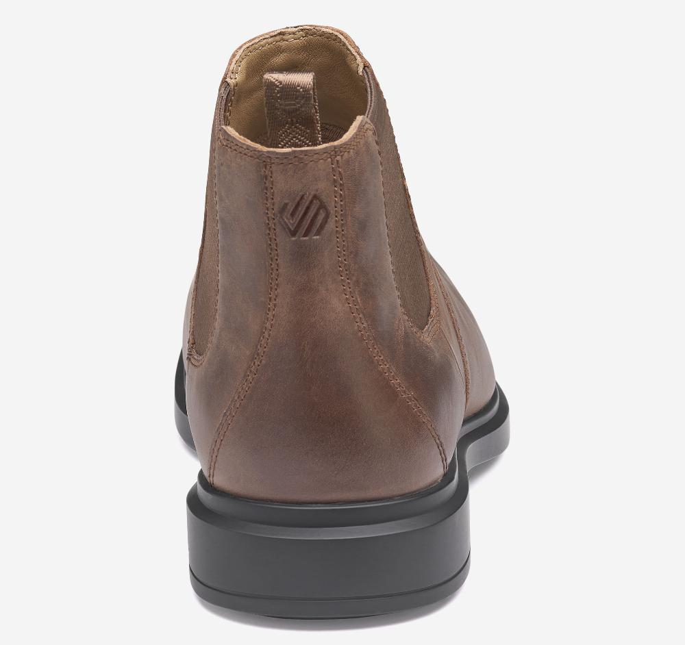 Johnston & Murphy XC4® Stanton 2.0 Chelsea Tan Oiled Waterproof Full Grain