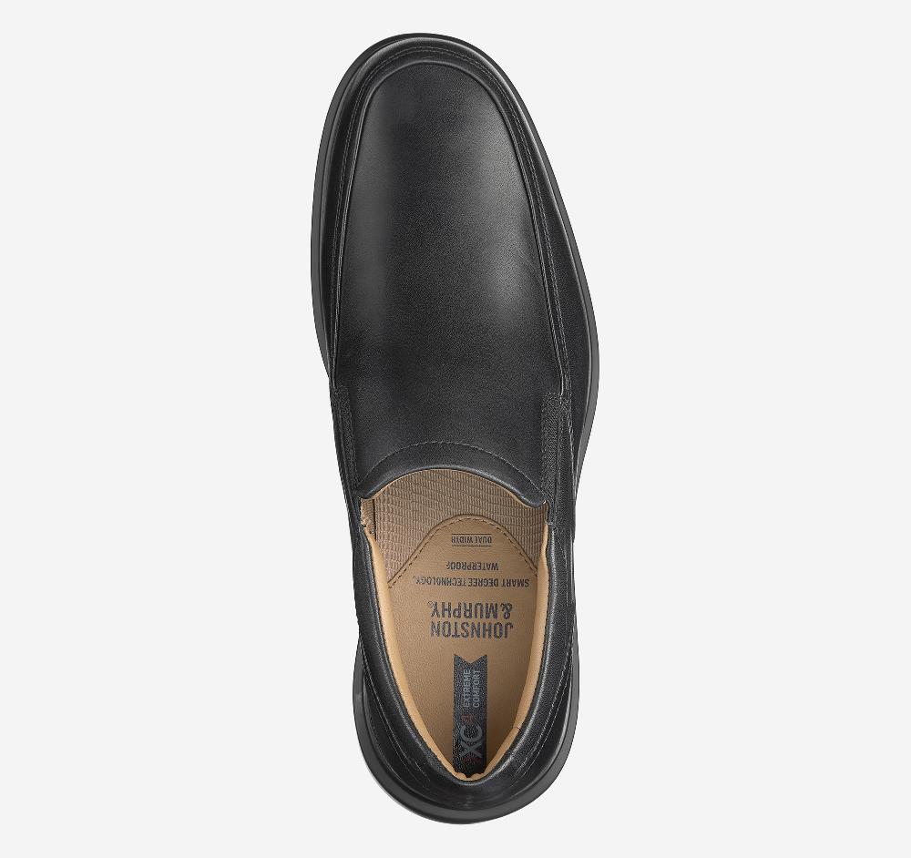 Johnston & Murphy XC4® Stanton 2.0 Moc Venetian Loafer Black Full Grain