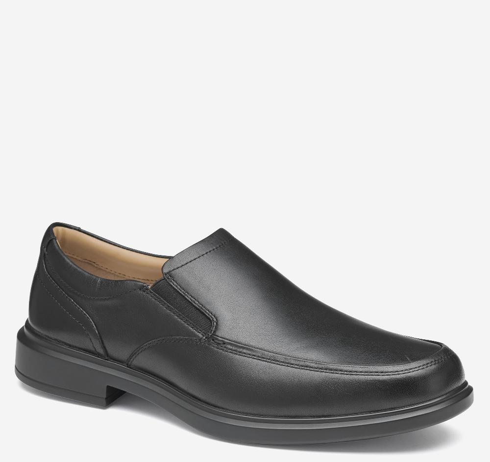 johnston & murphy XC4® Stanton 2.0 Moc Venetian Loafer Black Full Grain